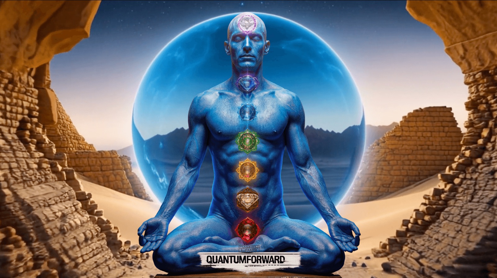 QUANTUMFORWARD — chakra meditation artwork